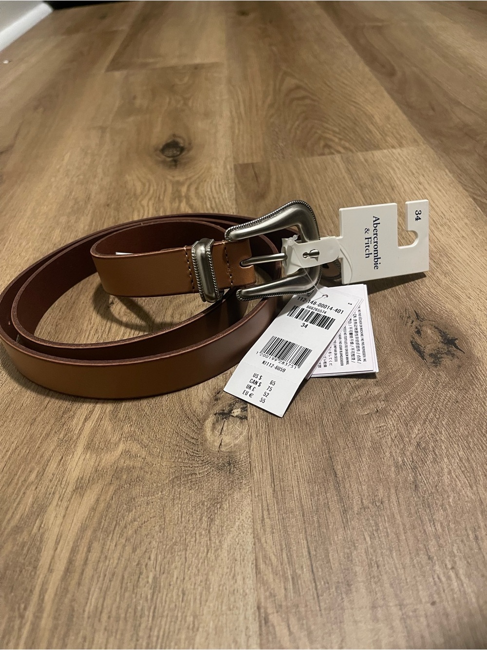 Abercrombie & Fitch Women’s Brown Leather Belt